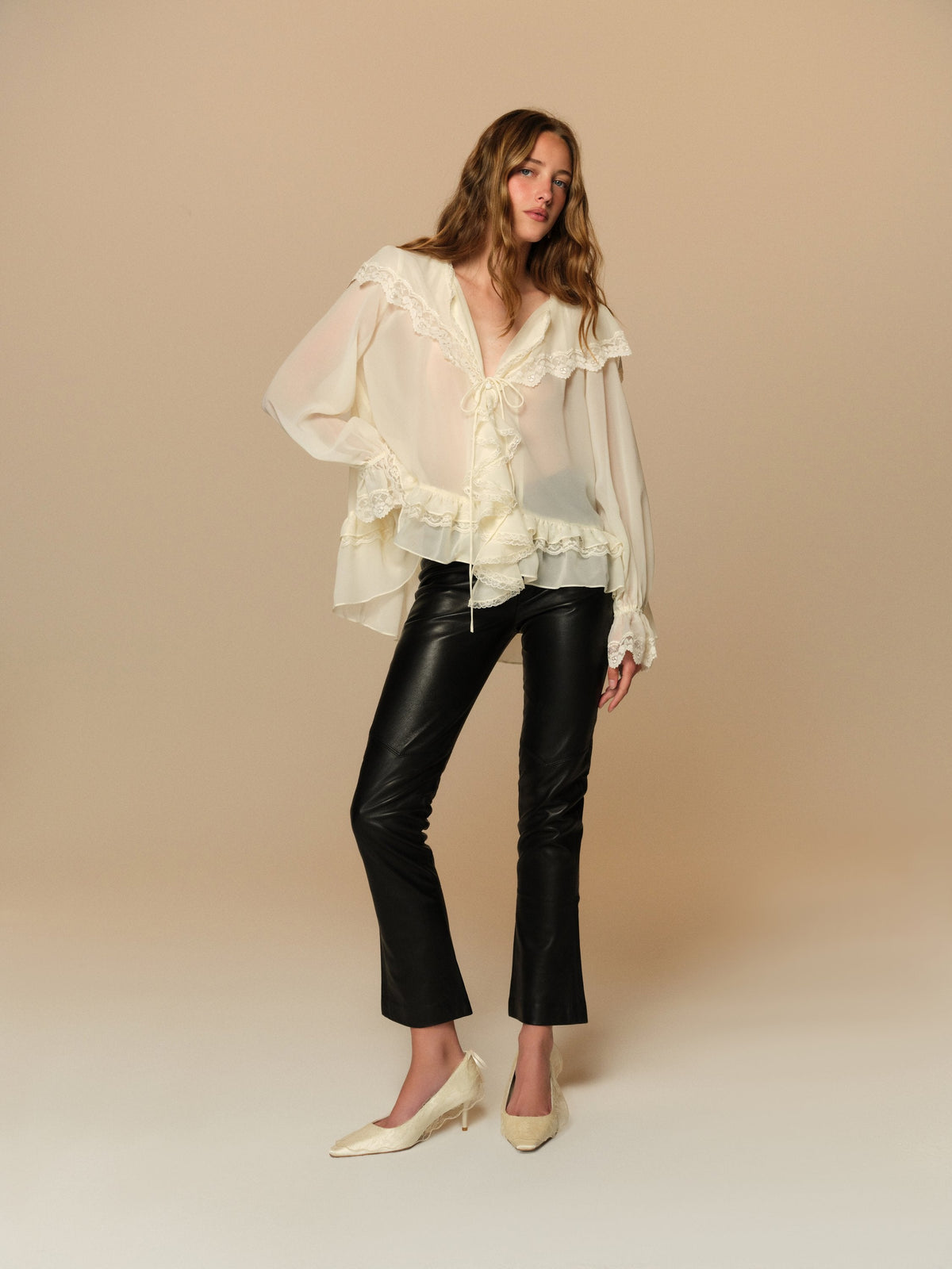 Kayla Top Cream - For Love & Lemons