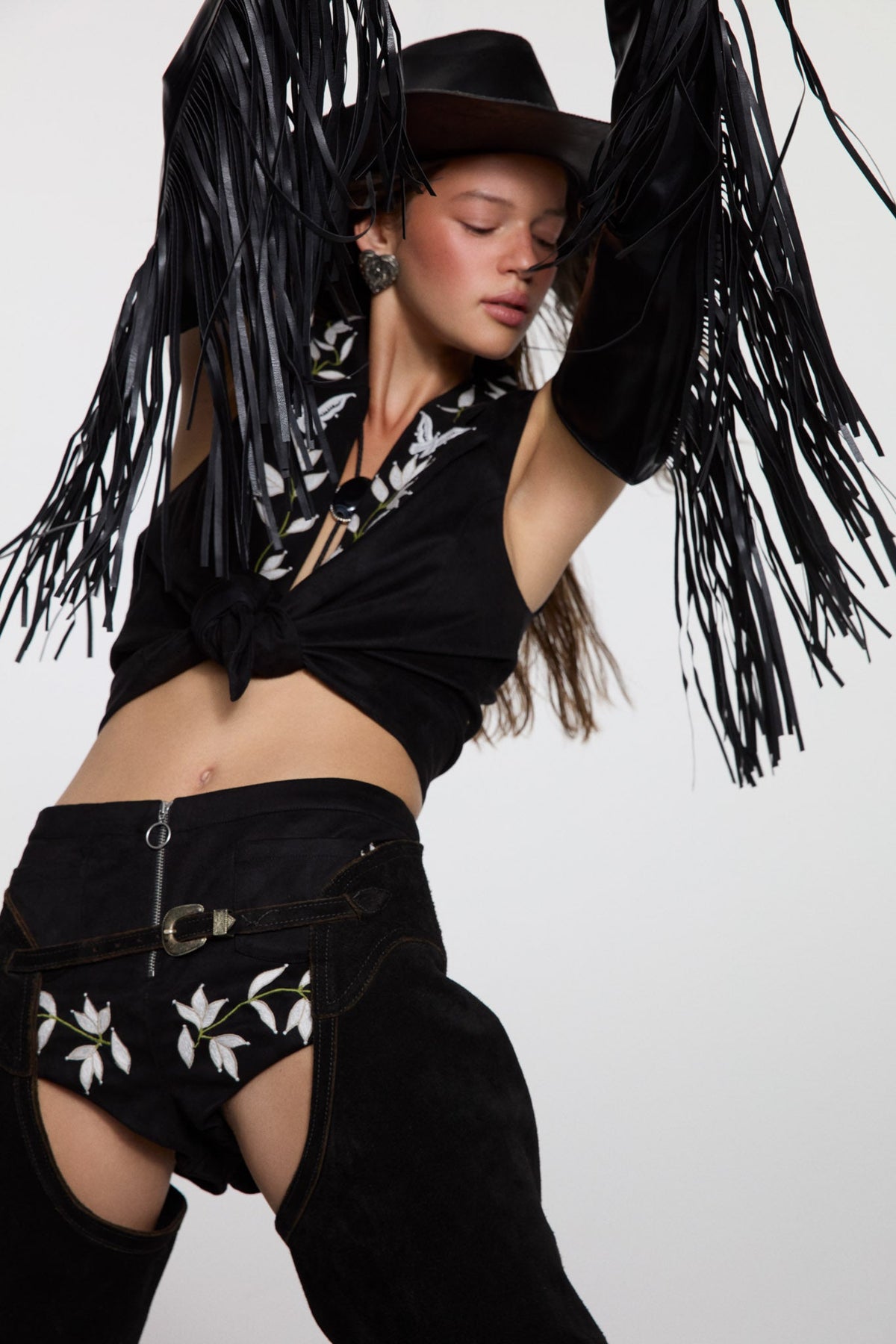 Weston Vest Black - For Love & Lemons