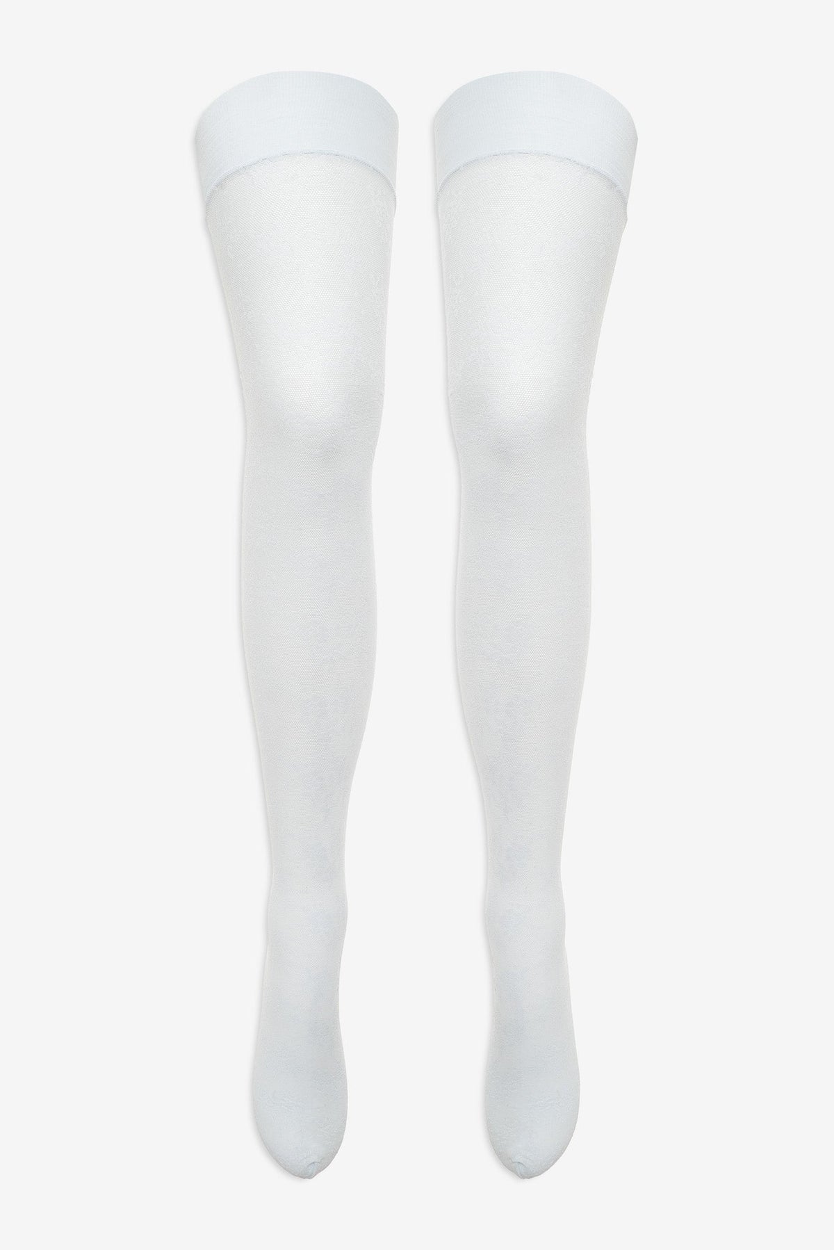 Lily Thigh High Stockings Blue - For Love & Lemons