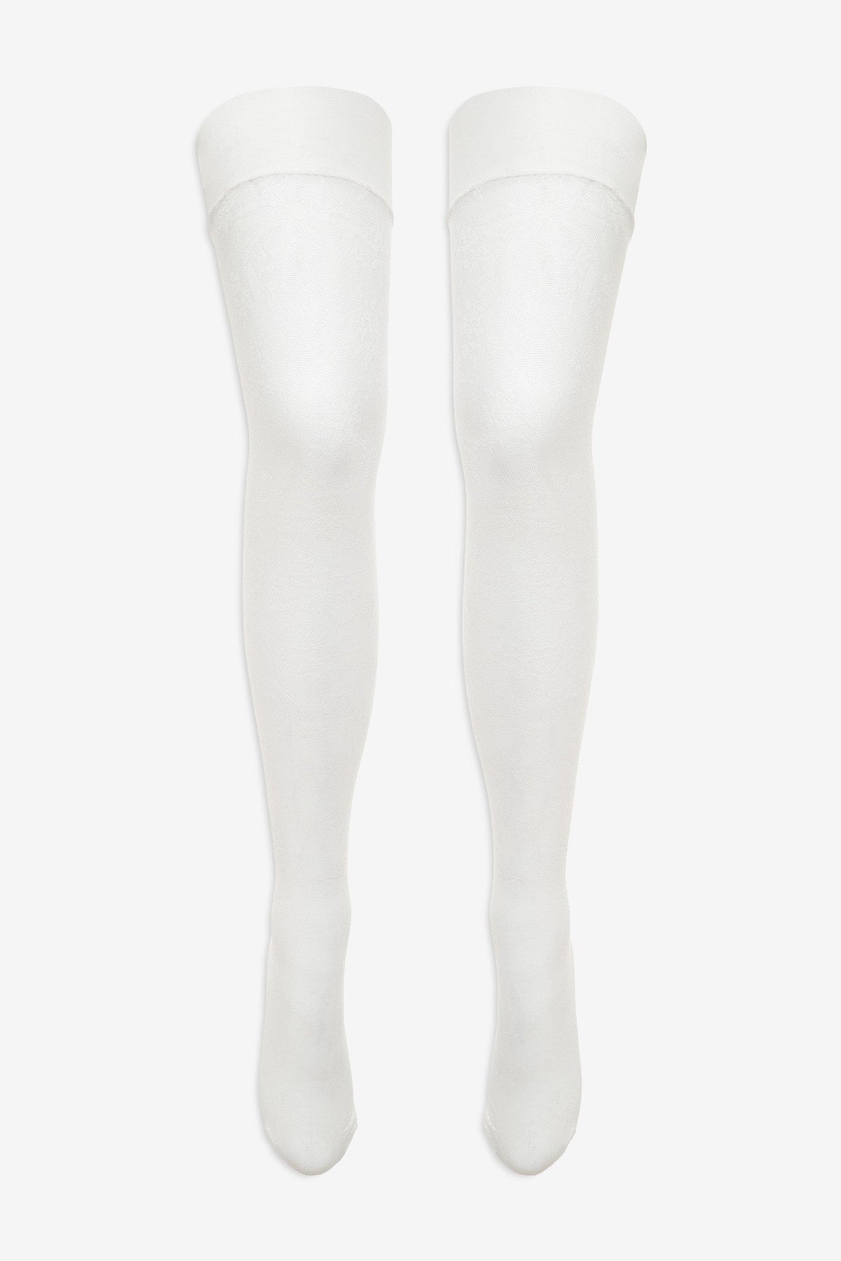 Lily Thigh High Stockings White - For Love & Lemons