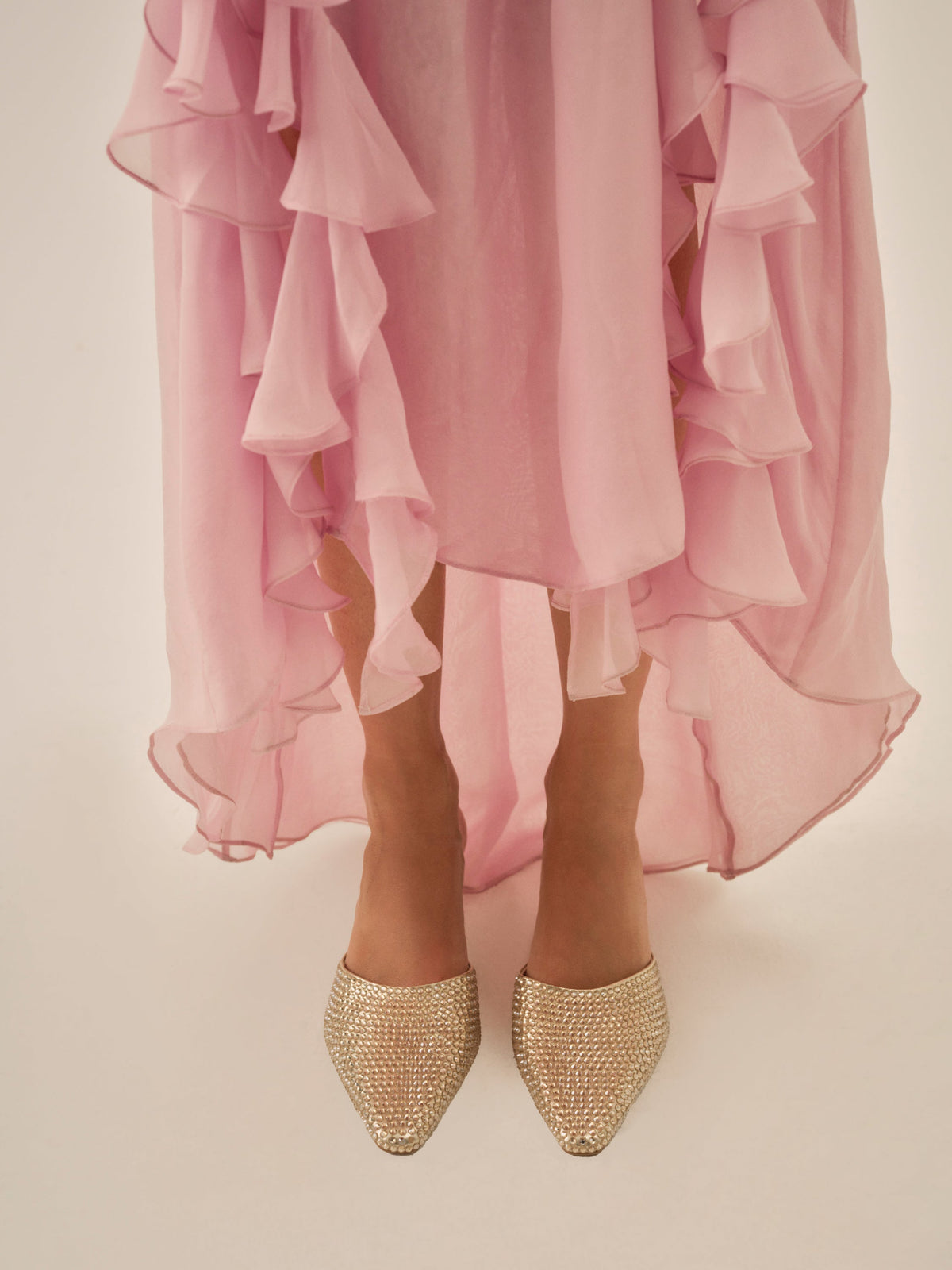 Cleo Mule Heel Gold - For Love & Lemons