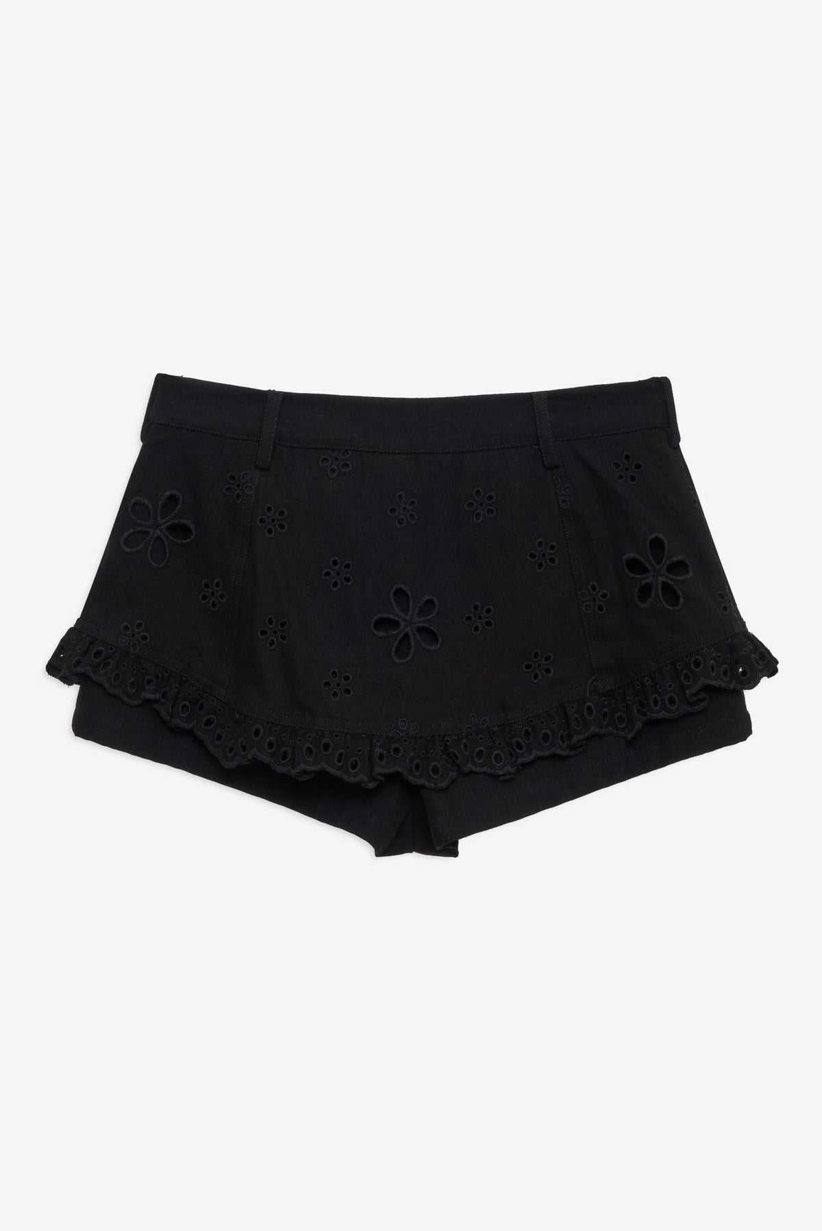 Yasmin Denim Skort Black - For Love & Lemons