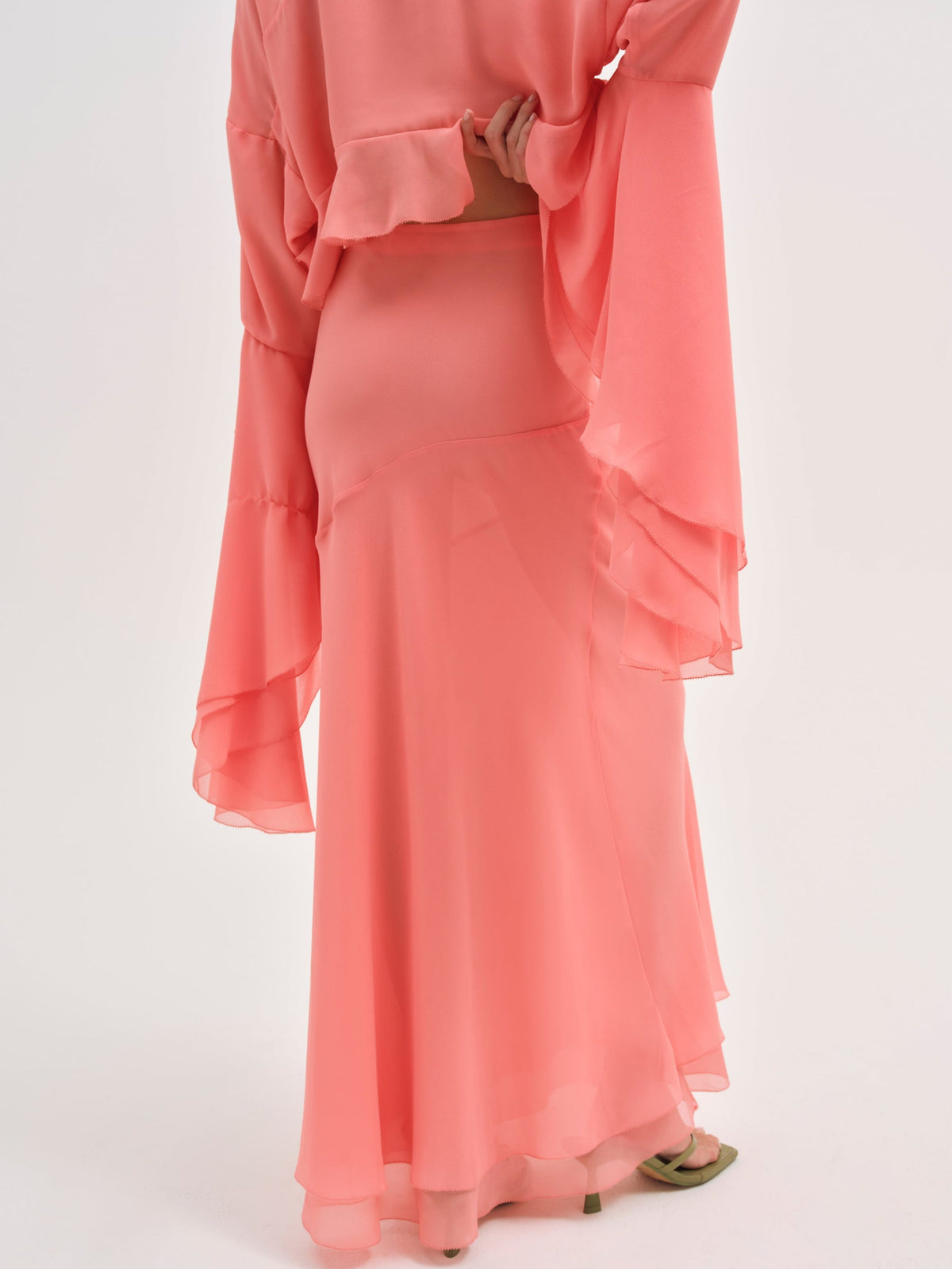 Joana Maxi Skirt Peach - For Love & Lemons