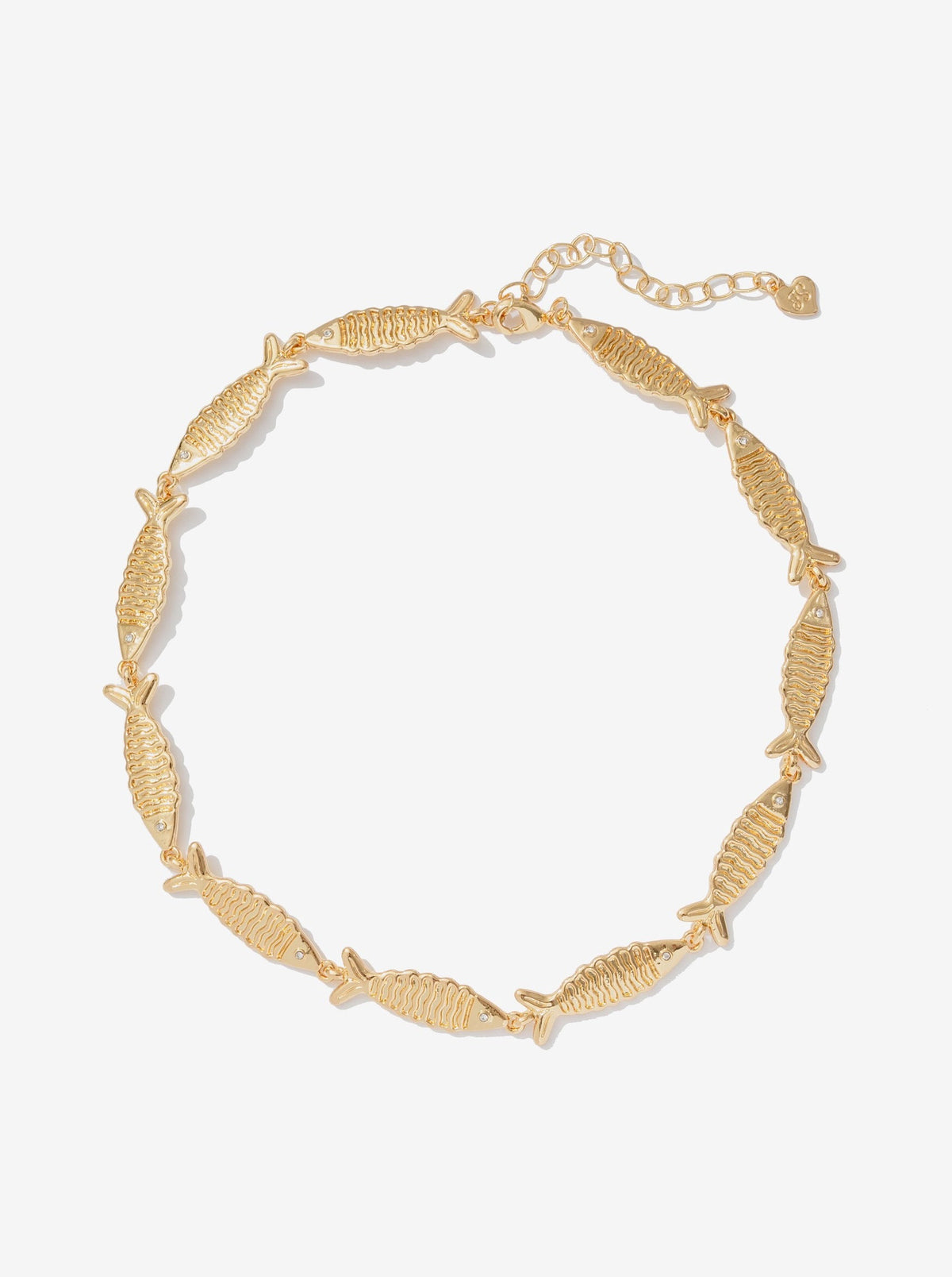 Gone Fishing Necklace Gold - For Love & Lemons