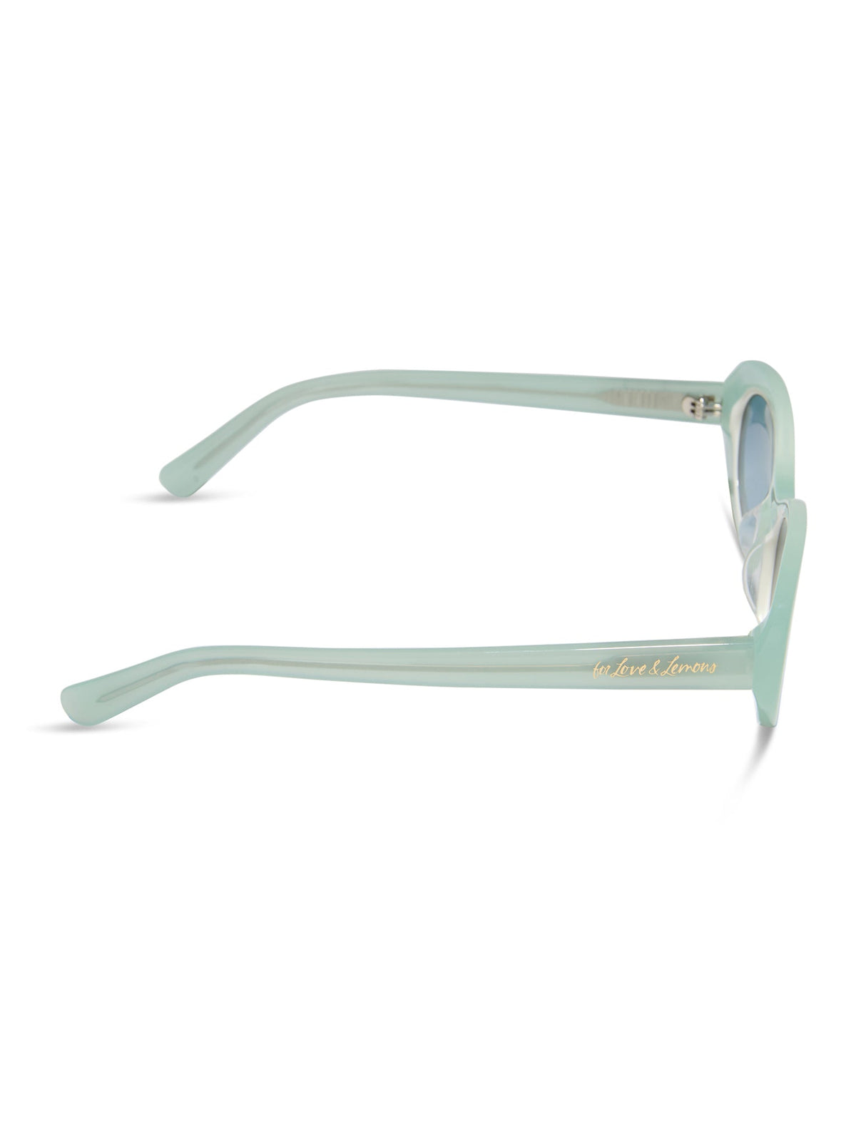 Sabrina Oval Sunglasses Green - For Love & Lemons