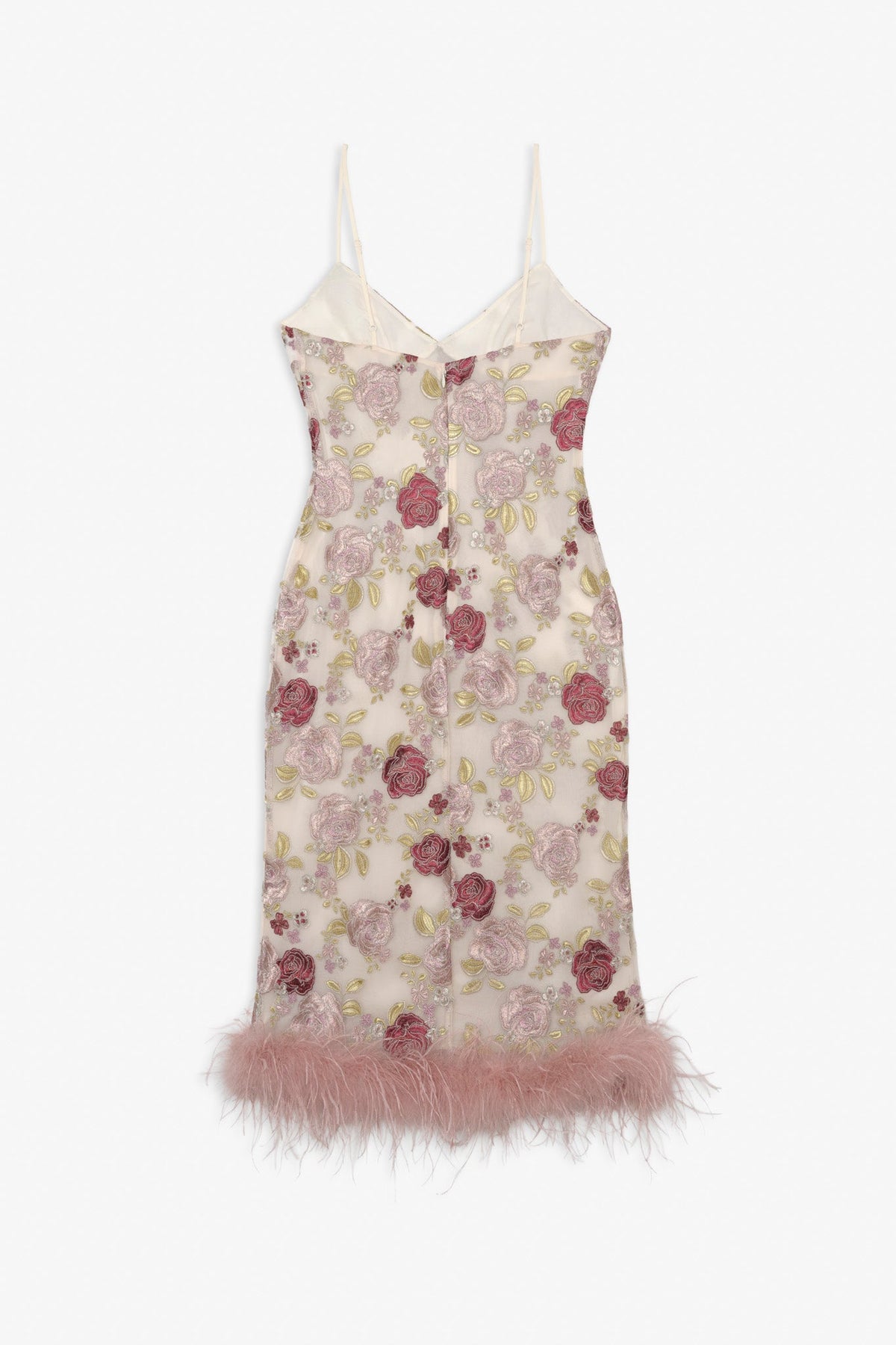 Josephine Floral Midi Dress Dusty Rose - For Love & Lemons