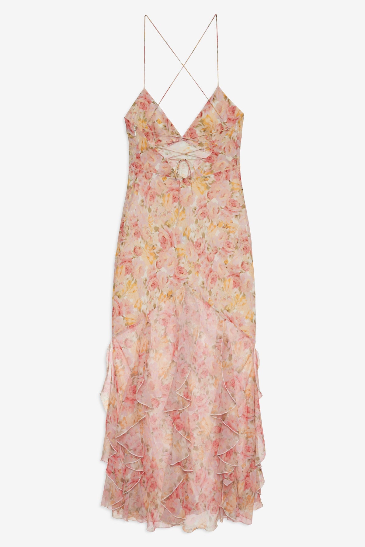 Elea Maxi Dress Peach - For Love & Lemons