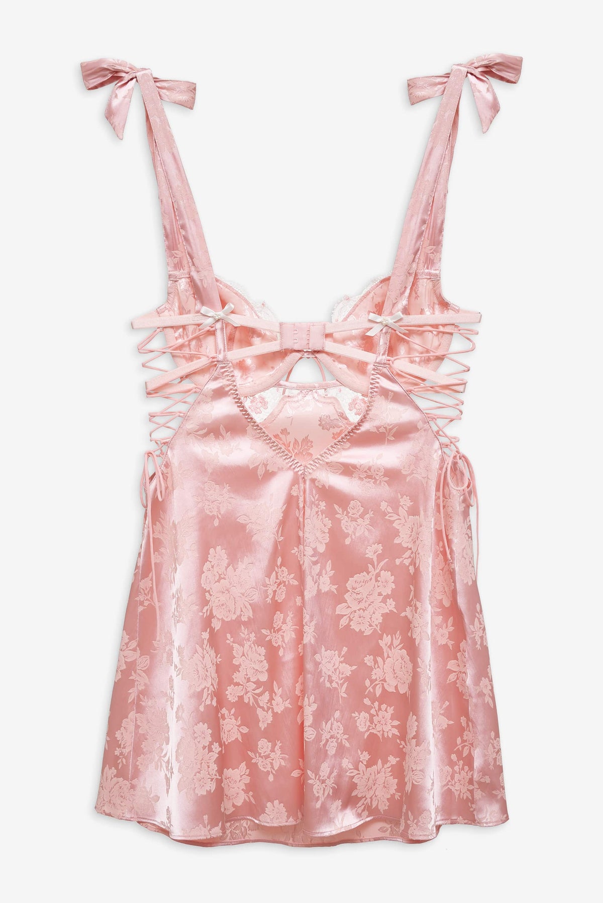 Le Fleur Slip Dress Peach - For Love & Lemons