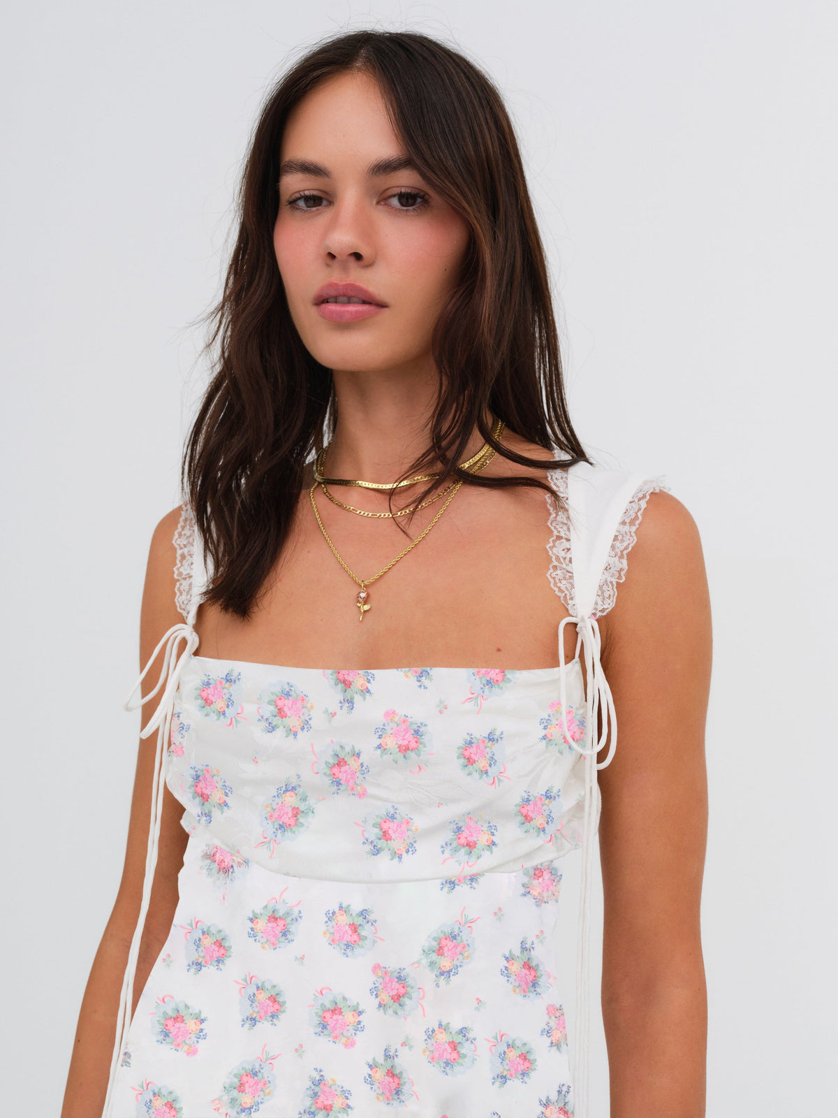 Holland Mini Dress Doily Bouquet - For Love & Lemons