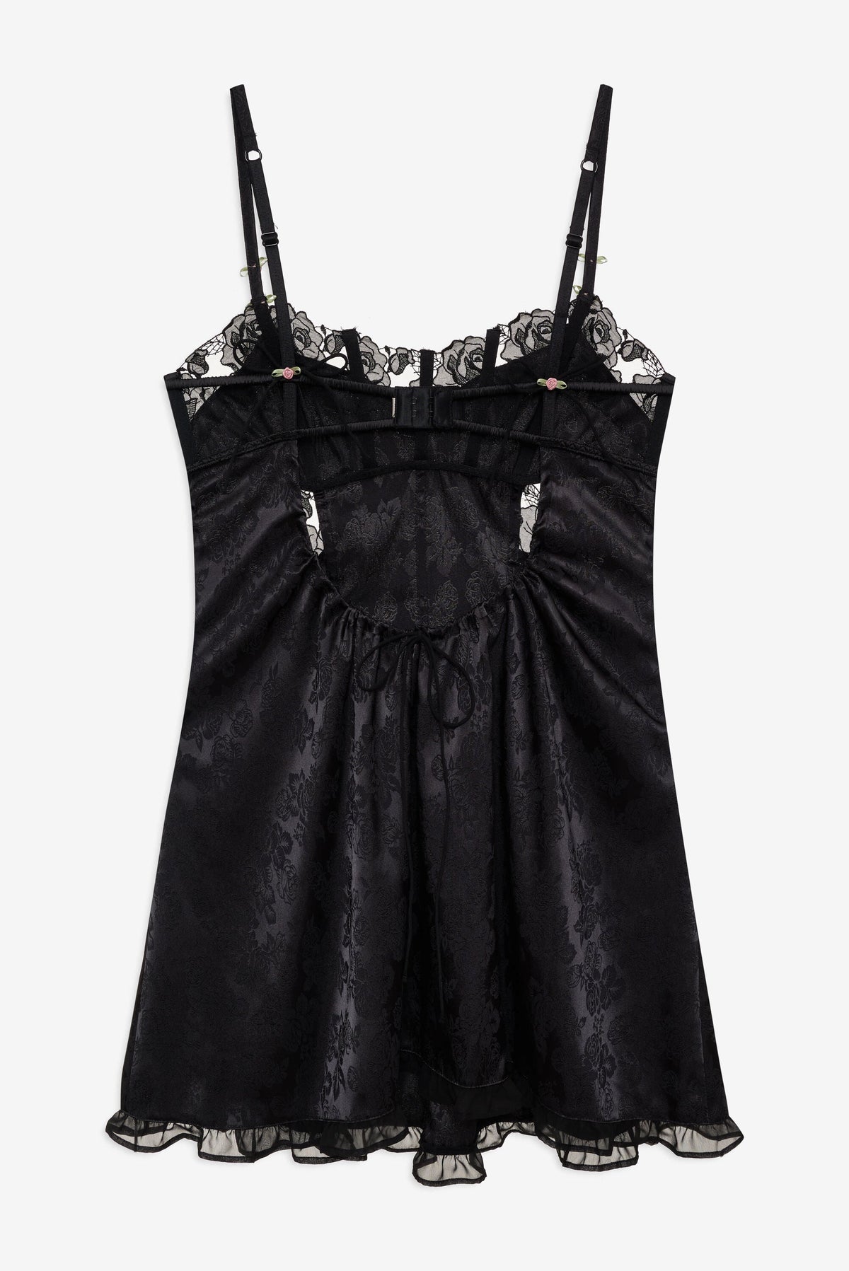 Blissful Blooms Slip Dress Black - For Love & Lemons