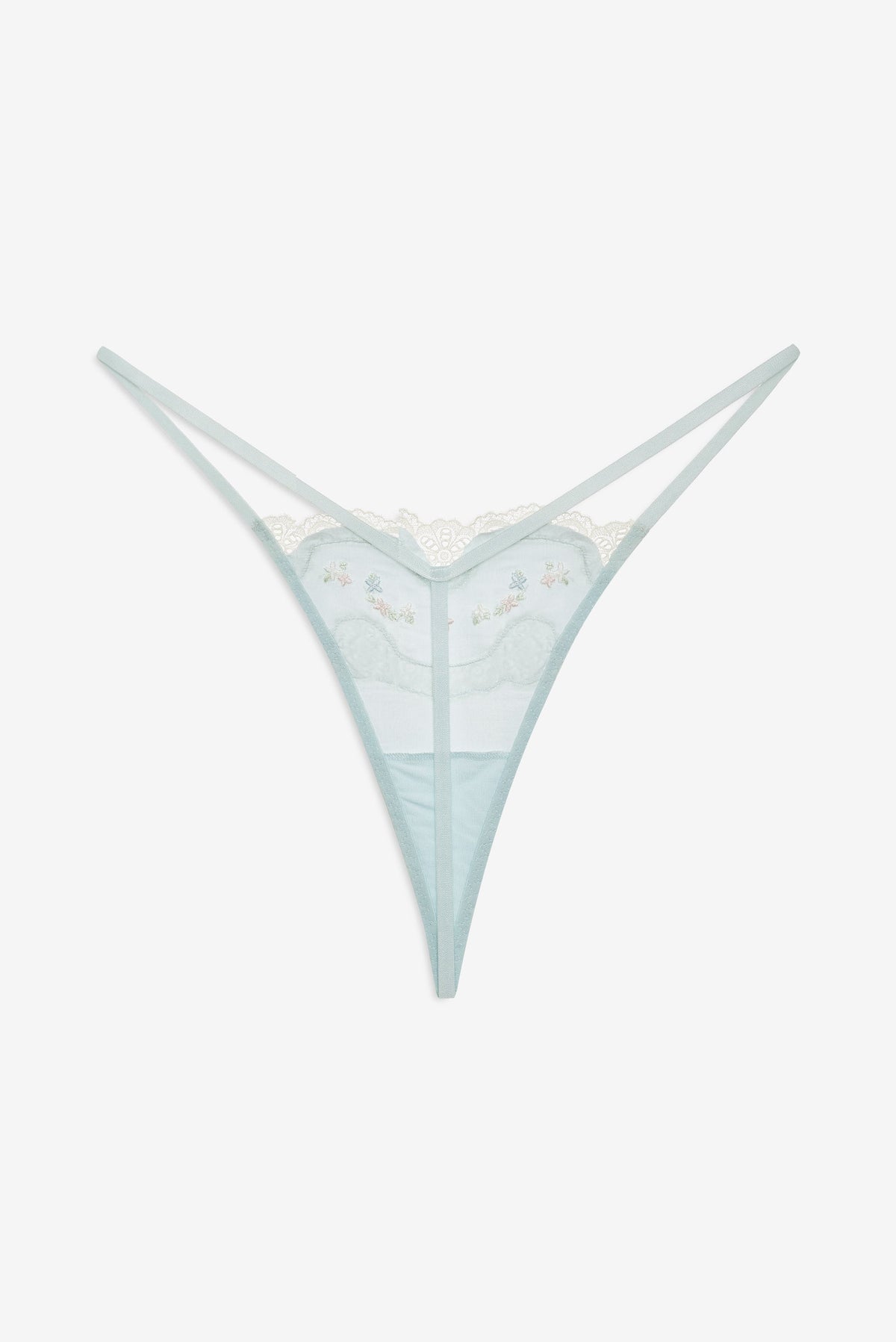 Heirloom Petal Thong Panty Mint - For Love & Lemons