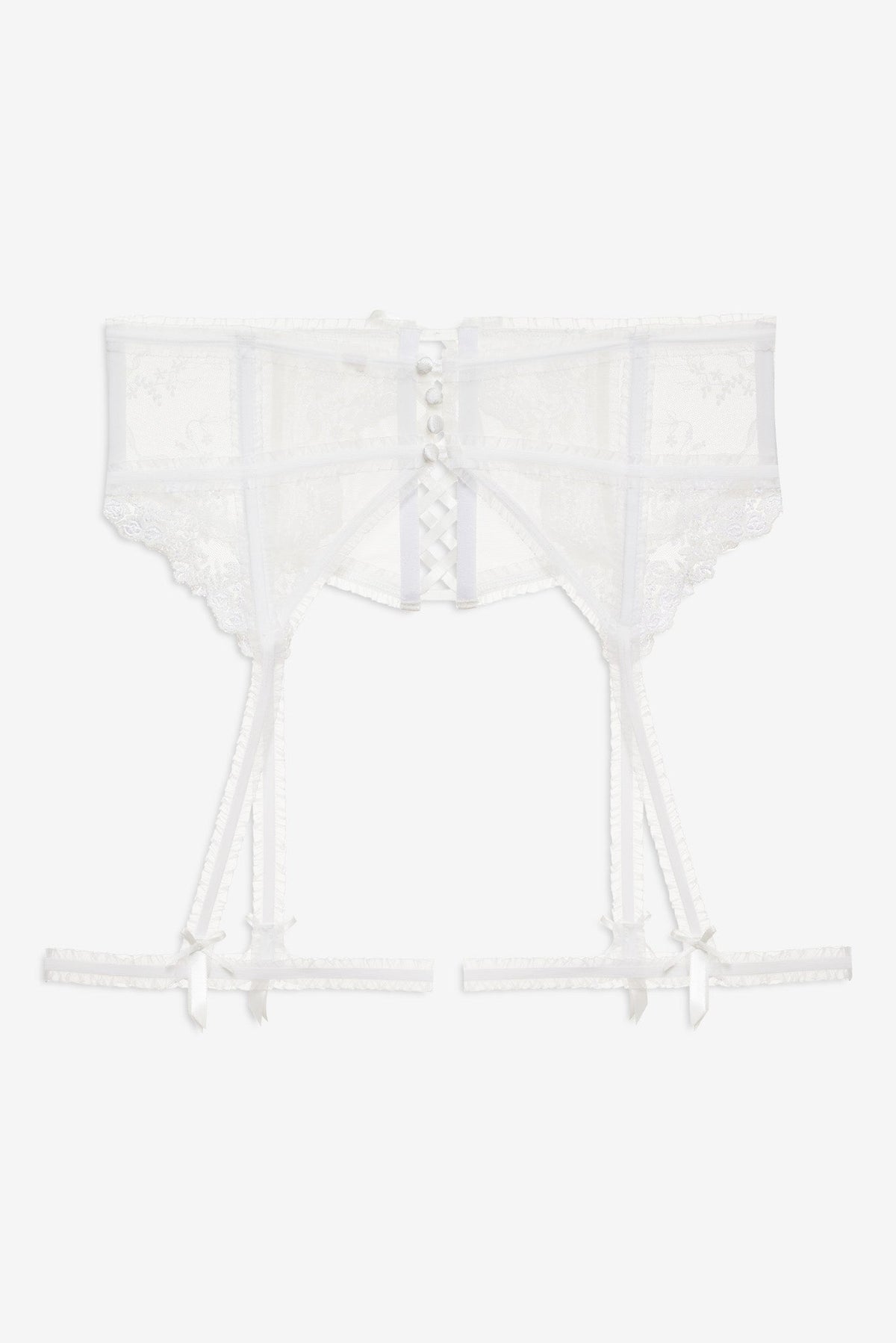 Rita Rose Garter Belt White - For Love & Lemons