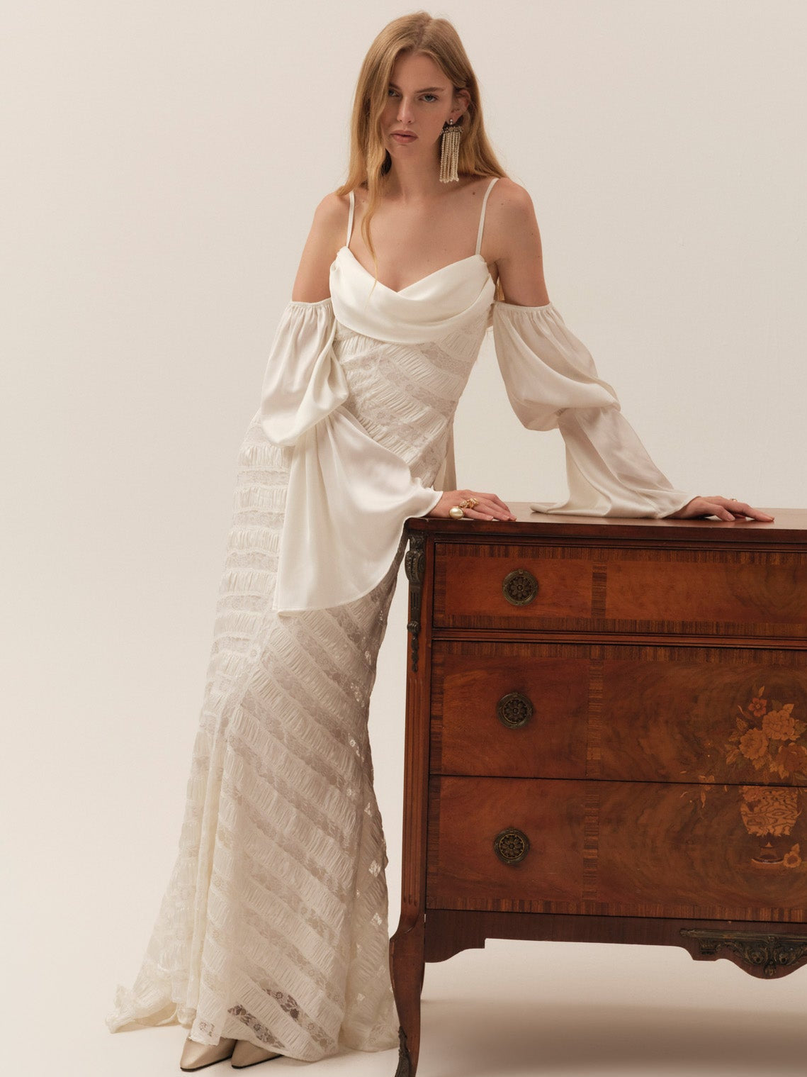 Giovanna Gown Cream - For Love & Lemons