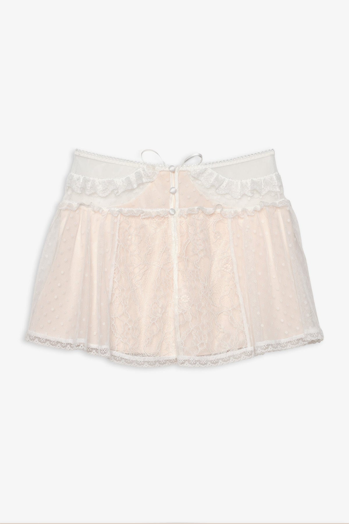 Zelie Mini Skirt White - For Love & Lemons