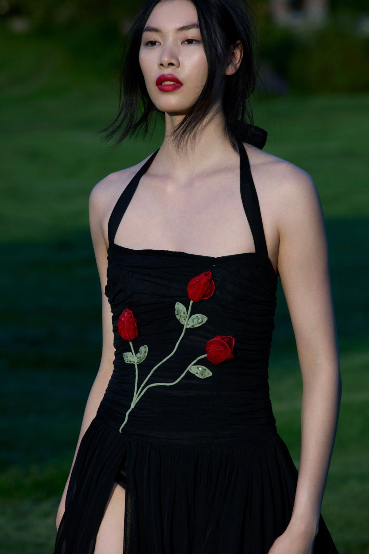Ophelie Organza Maxi Dress Black - For Love & Lemons