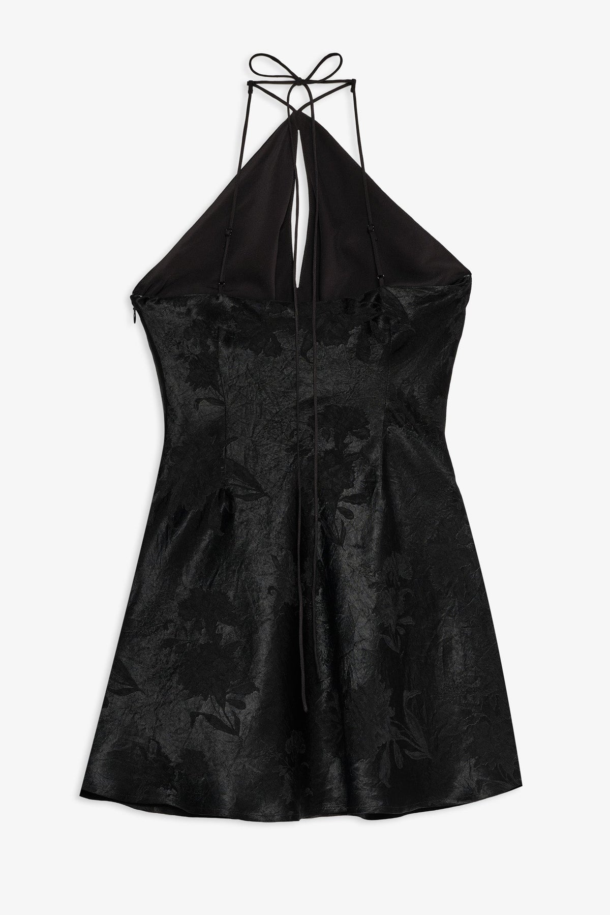 Adrift Halter Mini Dress Black - For Love & Lemons