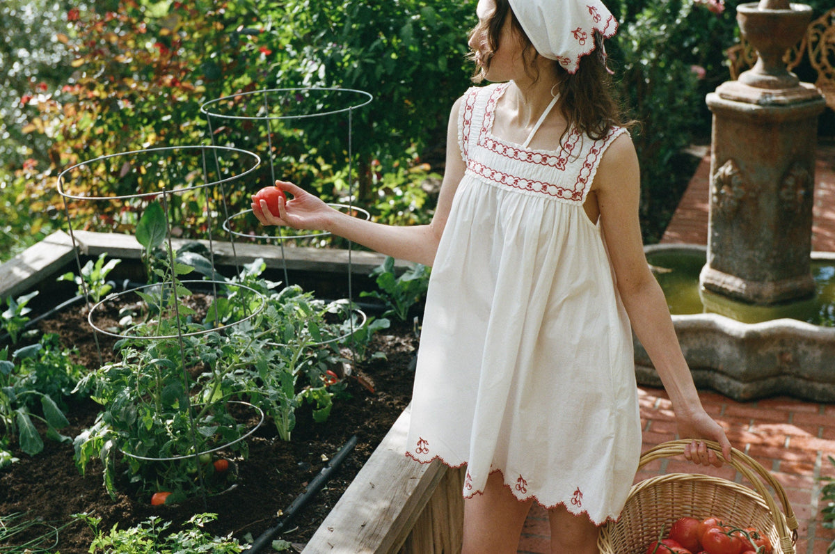 Emma Mini Dress White - For Love & Lemons