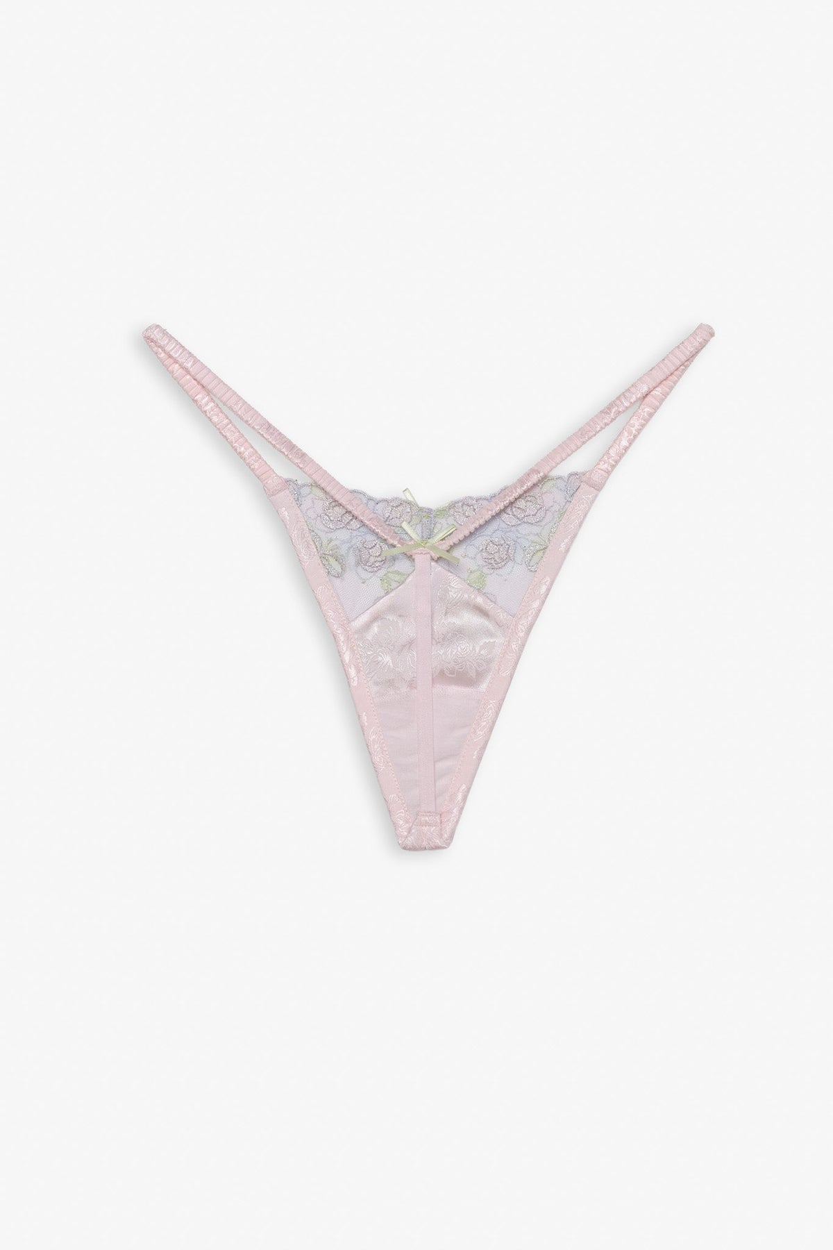 Pastel Bouquets Thong Panty Pink - For Love & Lemons