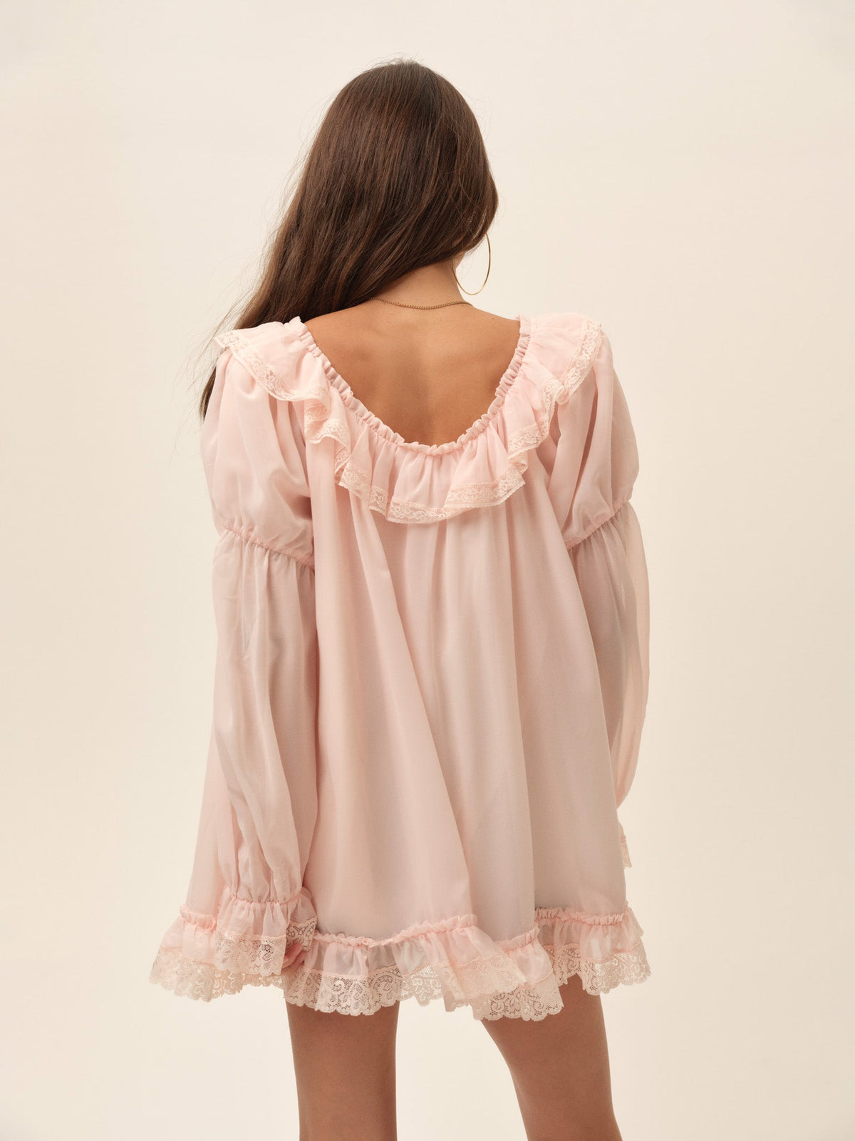 Juniper Mini Dress Peach - For Love & Lemons