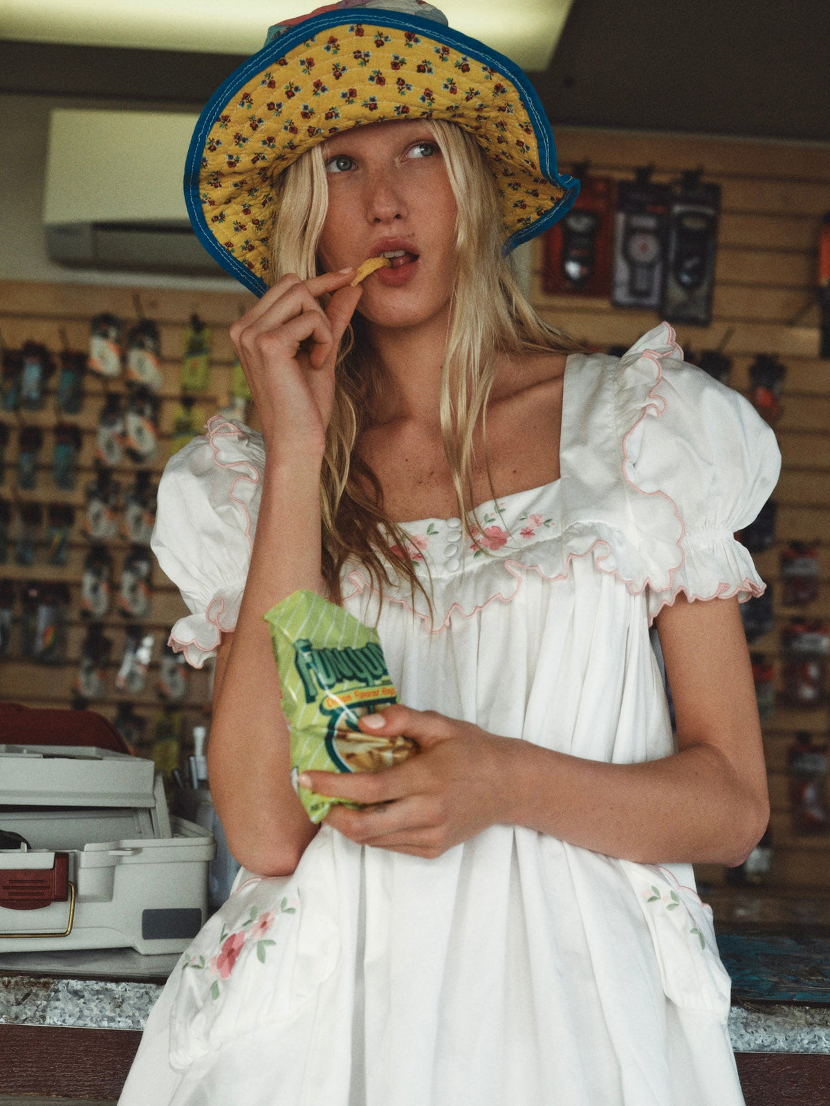 Tea Time Babydoll Dress White - For Love & Lemons