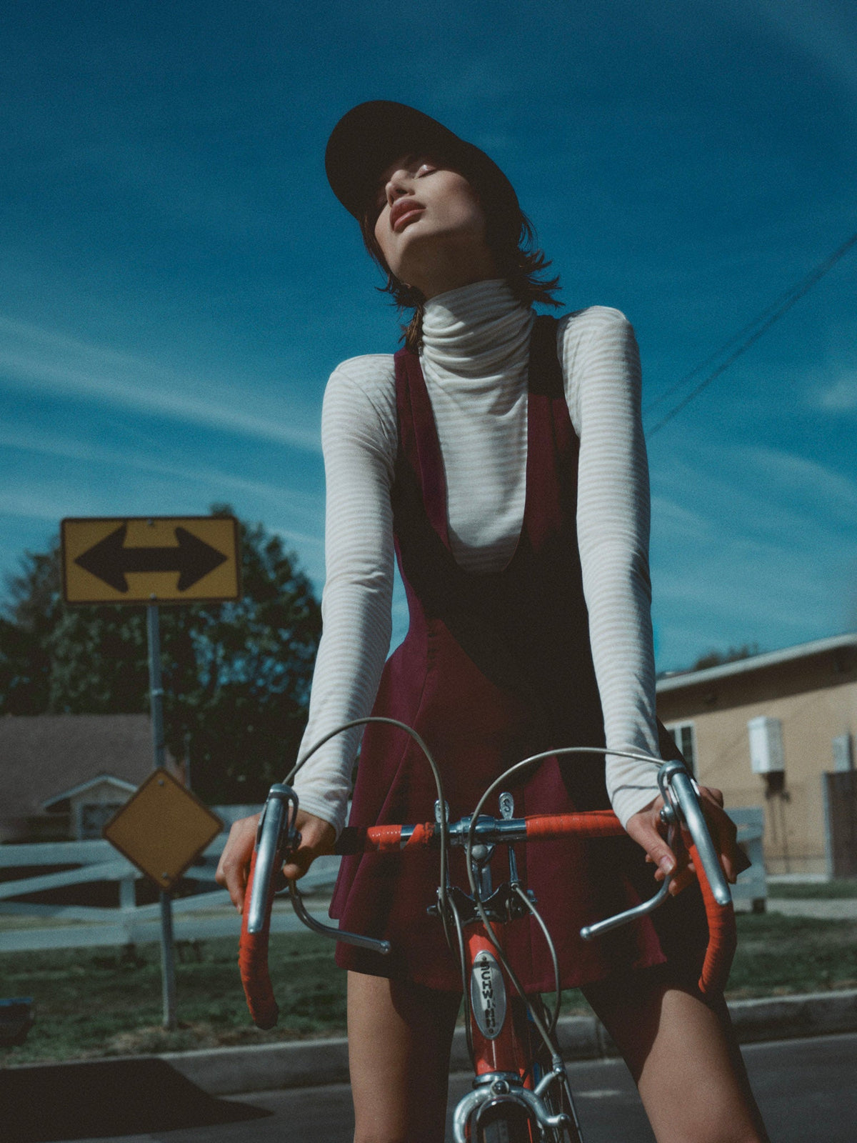 Selena Mini Dress Burgundy - For Love & Lemons