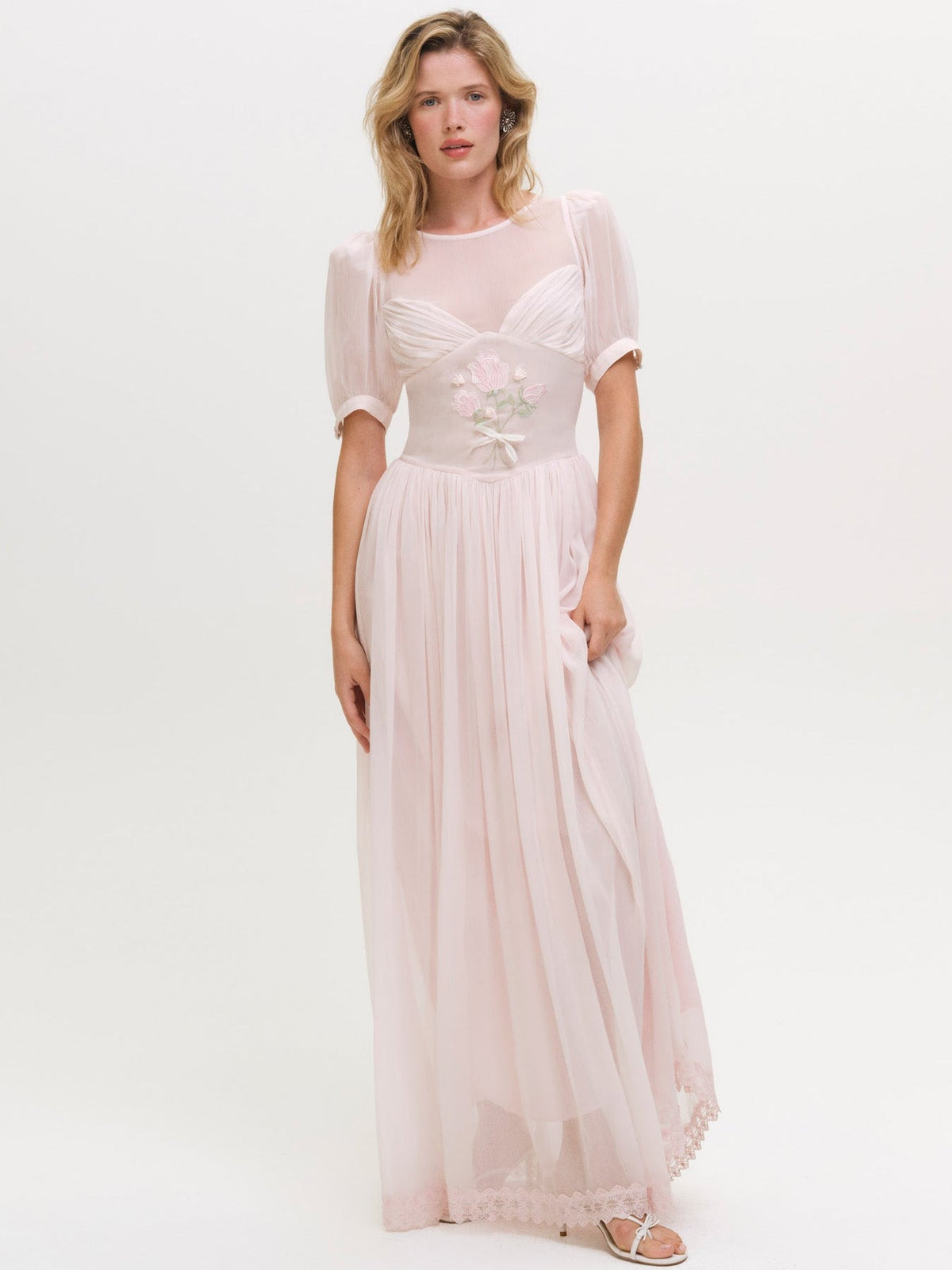 Rae Rose Maxi Dress Pink - For Love & Lemons