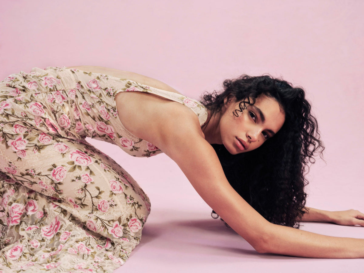 Esme Rose Embroidered Gown Pink - For Love & Lemons
