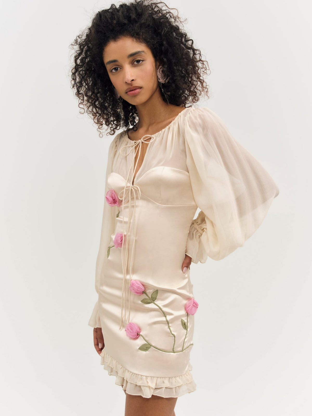 Ophelie Organza Mini Dress Blush - For Love & Lemons
