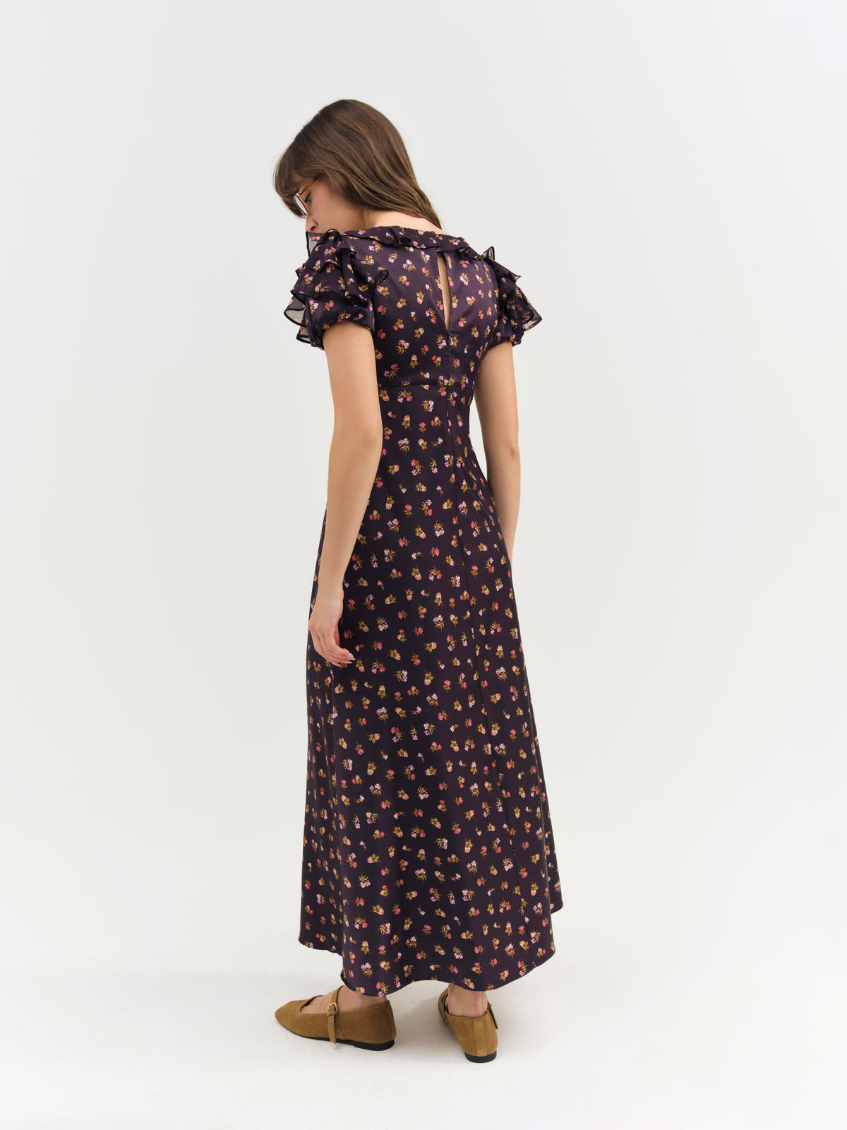 Alice Maxi Dress Eggplant - For Love & Lemons