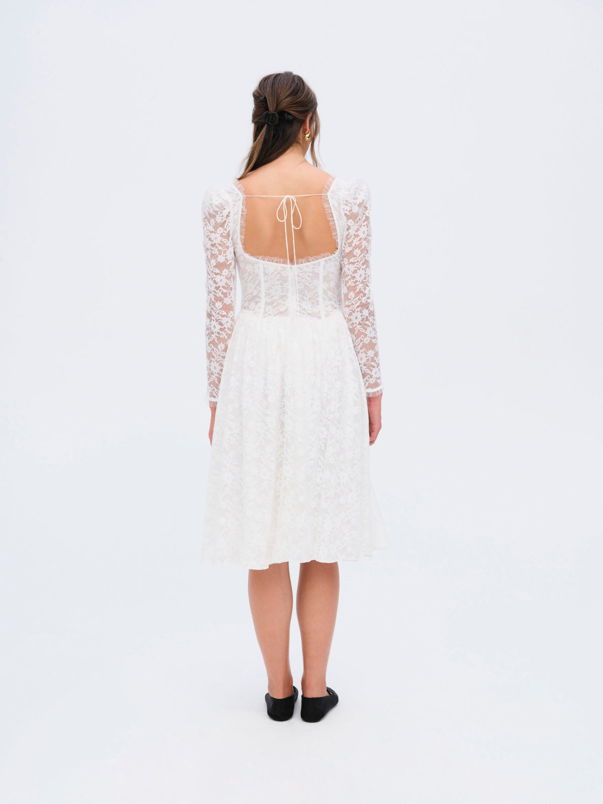 Camdyn Midi Dress White - For Love & Lemons