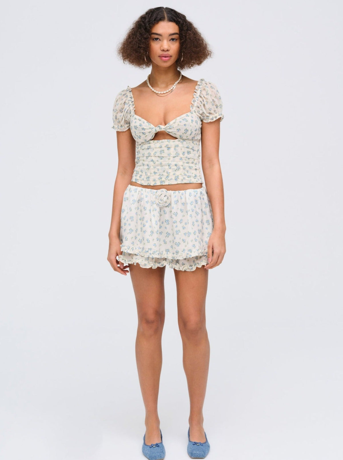 Chateau Top Blue - For Love & Lemons