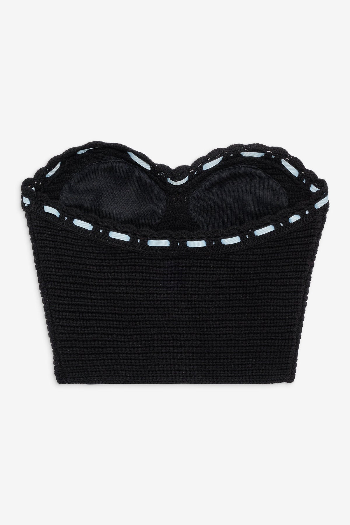 Kelsey Crochet Top Black - For Love & Lemons