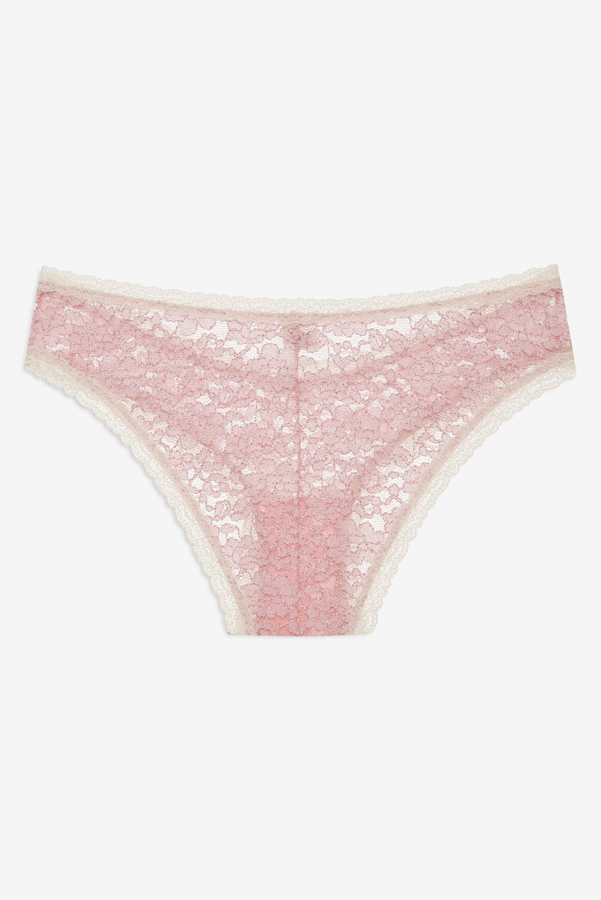 Pamela Stretch Lace Cheeky Panty Pink - For Love & Lemons