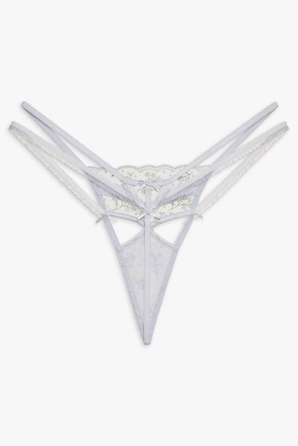 Baby's Breath Thong Panty Blue - For Love & Lemons