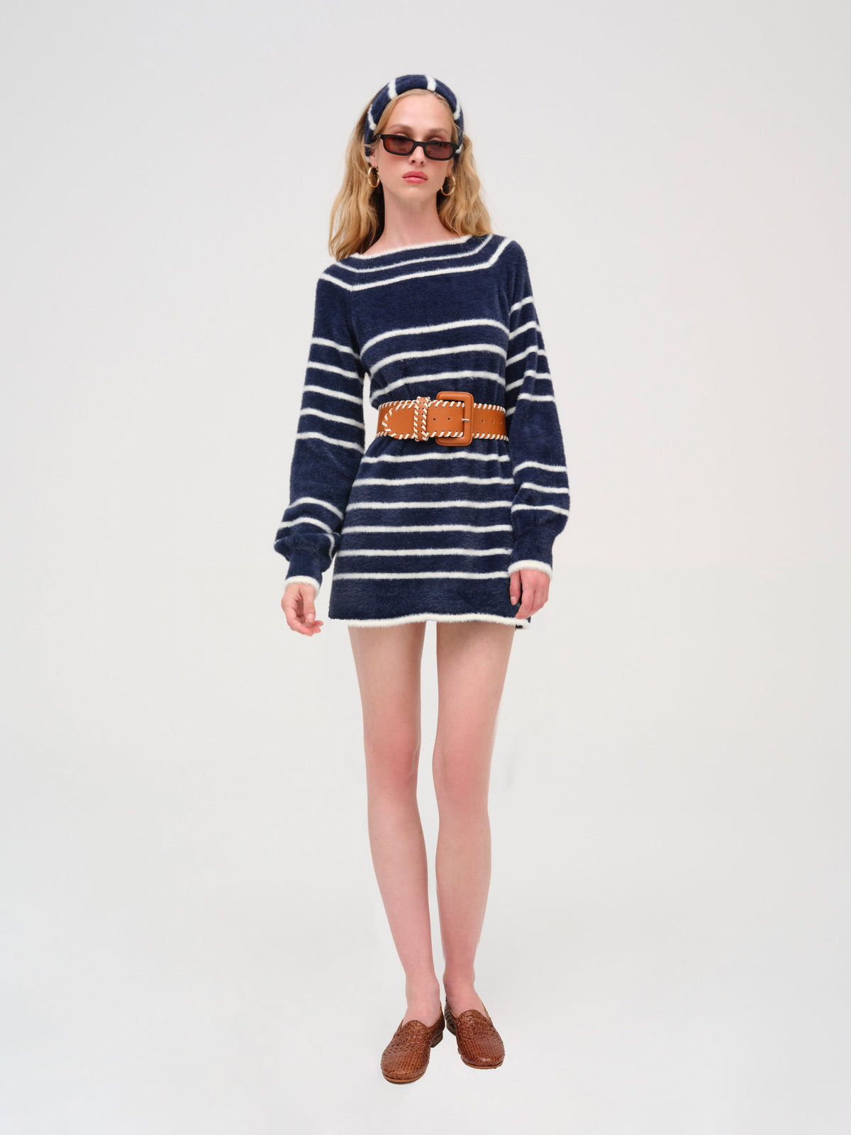 Sally Knit Dress Navy - For Love & Lemons