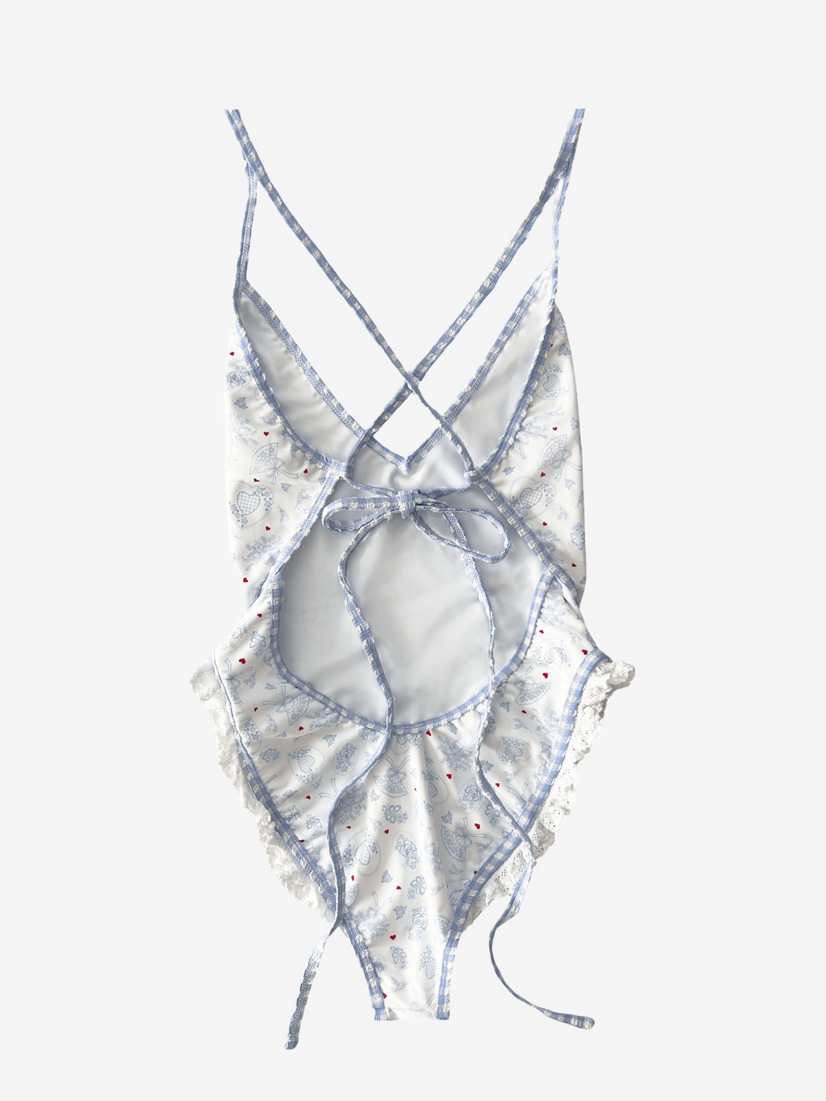 Strappy One Piece Swimsuit Blue - For Love & Lemons