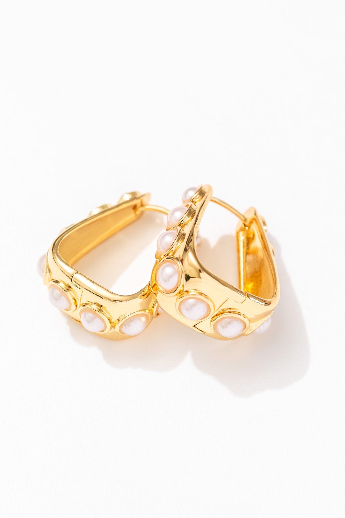 Daisy Mae Hoop Earrings White - For Love & Lemons