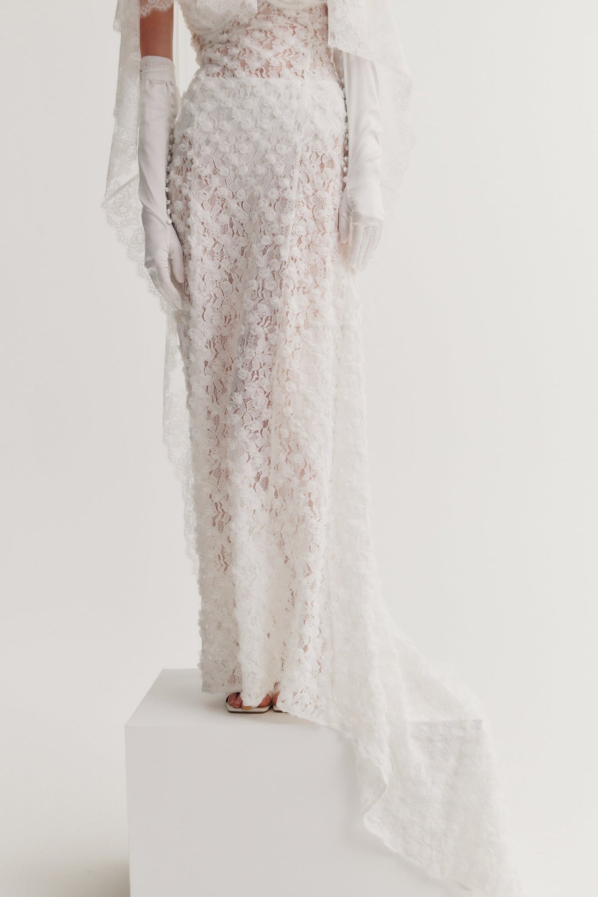 Arabella Bridal Gown White - For Love & Lemons