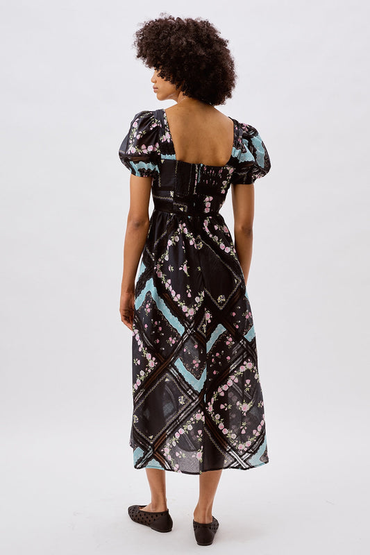 Margaret Midi Dress Black - For Love & Lemons