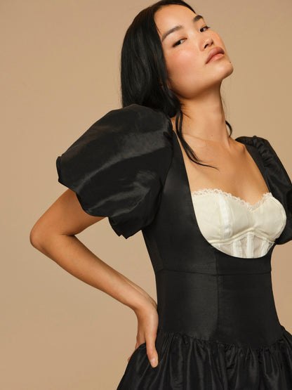 Valeria Midi Dress Black - For Love & Lemons