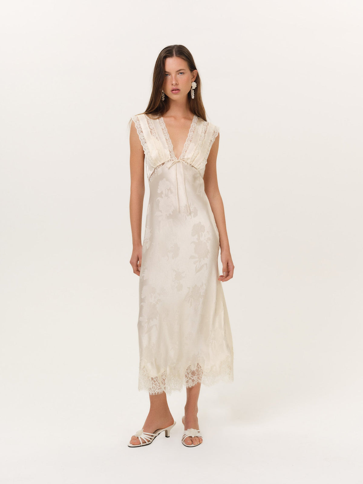 Adrift Maxi Dress Cream - For Love & Lemons