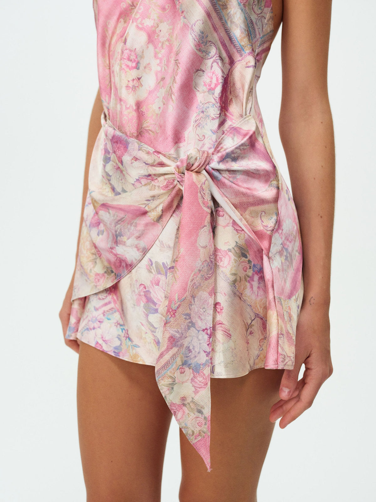 Lani Halter Mini Dress Pink - For Love & Lemons