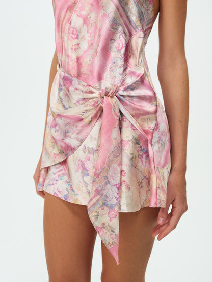 Lani Halter Mini Dress Pink - For Love & Lemons