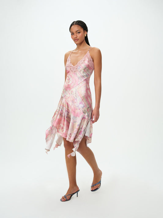 Lani Midi Dress Pink - For Love & Lemons