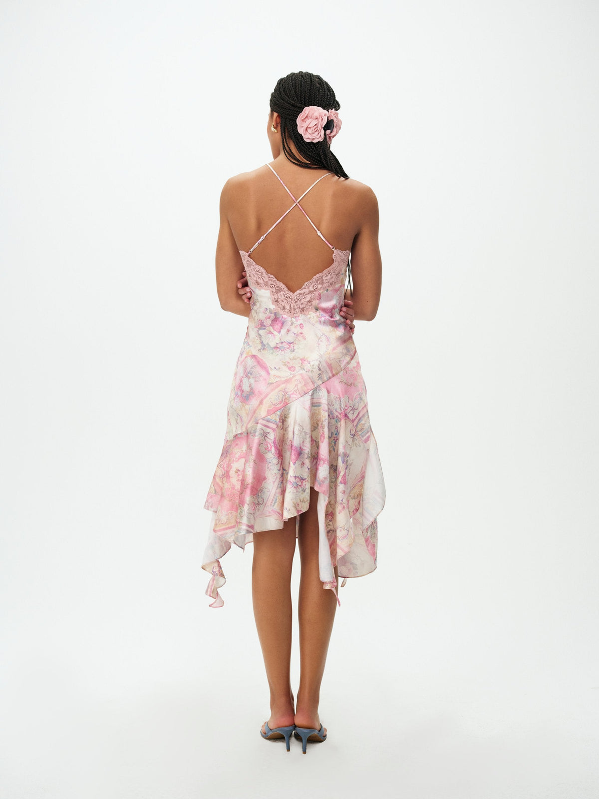 Lani Midi Dress Pink - For Love & Lemons