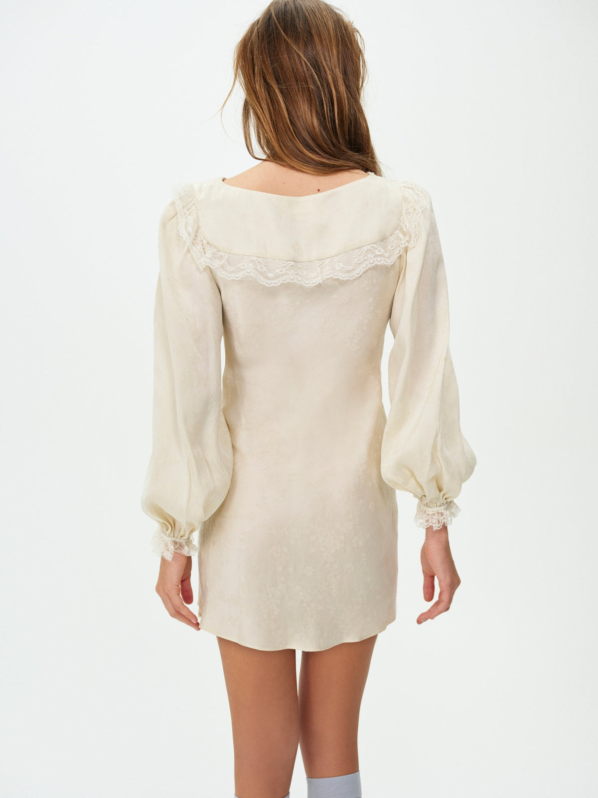 Chiara Mini Dress Cream - For Love & Lemons