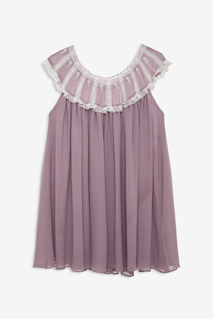 Marlo Slip Dress Plum - For Love & Lemons