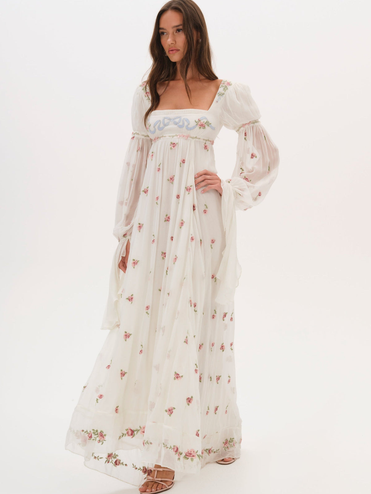 Julianne Maxi Dress Cream - For Love & Lemons