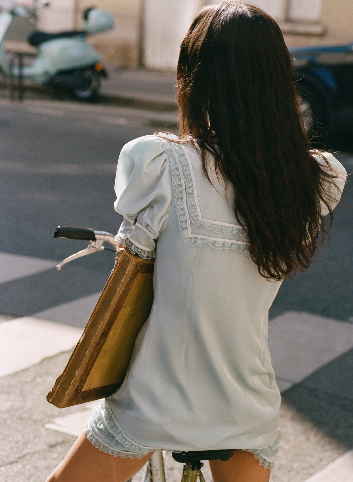 Ashley Mini Dress Blue - For Love & Lemons