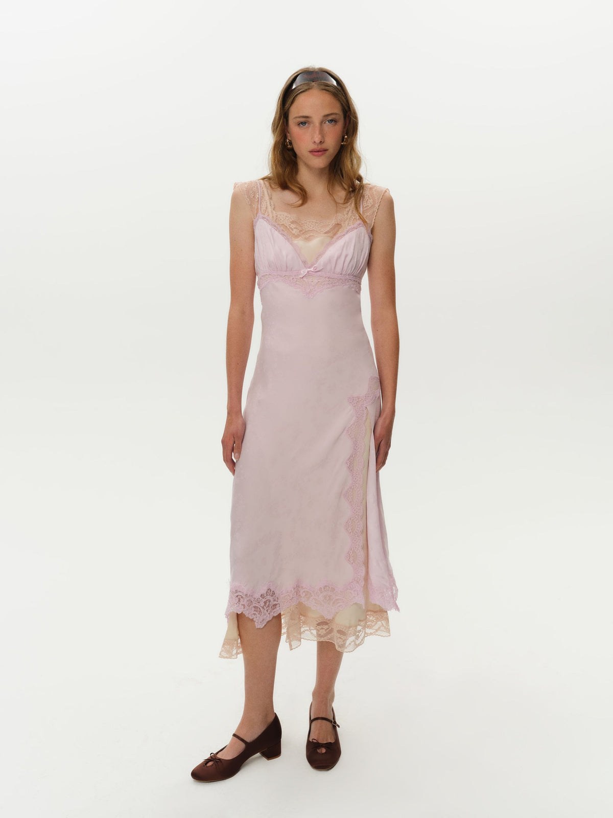 Chiara Midi Dress Lilac Snow - For Love & Lemons